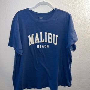 Old Navy Navy Blue Graphic Tee
